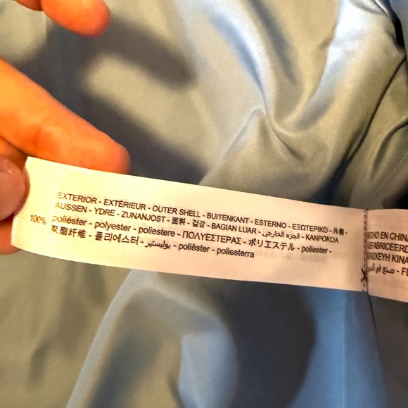 Zara bluish short faux fur jacket coat NWT - Picture 8 of 9